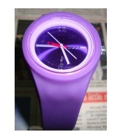 Purple Rubber Wear Resistant Casual Watches