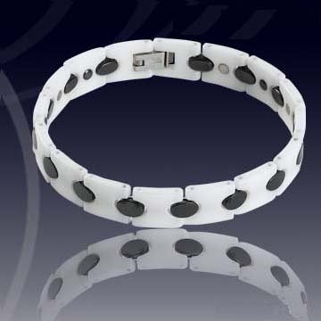 Engagement Gift Ceramic Antifatigue Adjustable Sizes Tungsten Bracelet