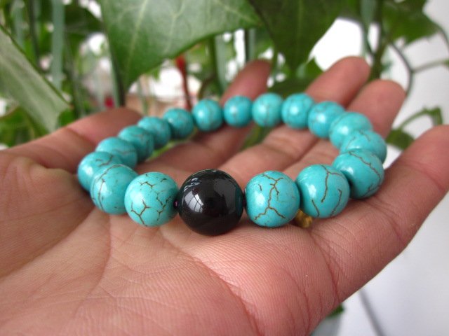 Natural Acura Green Obsidian Turquoise 10mm 8mm Female Stone Beads