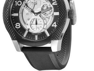 Black Rubber Belt Men's Chronograph Water Resistance Quartz Luxury Watches