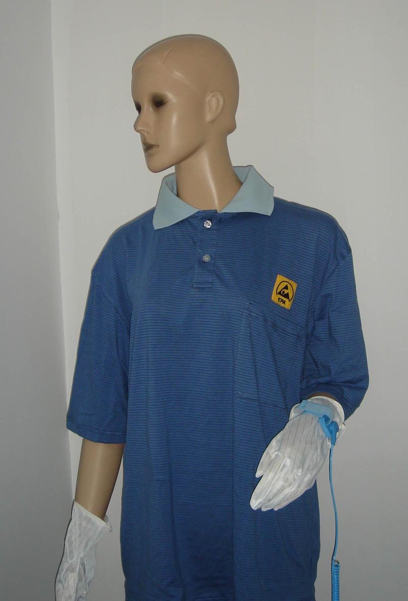 Polyester / Cotton Short Sleeve Blue Women's T-Shirts
