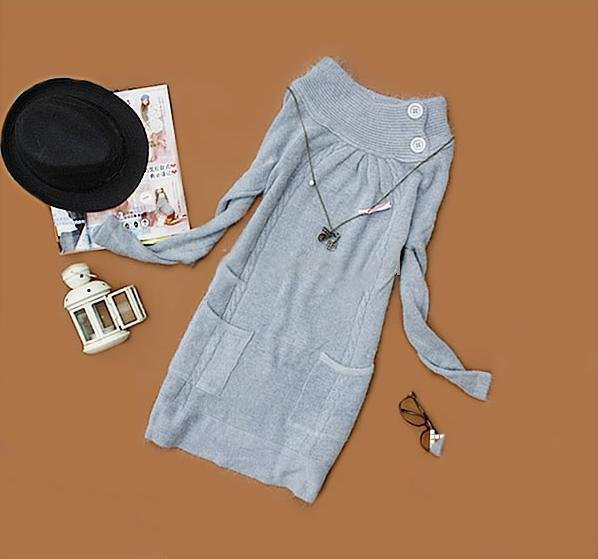 New Style Women's Long Sleeve Soft Wool Sweater