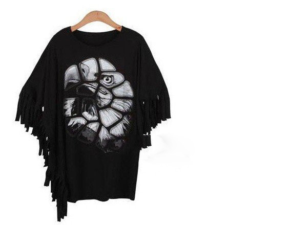 100% Cotton Black O-Neck Women's T-Shirts