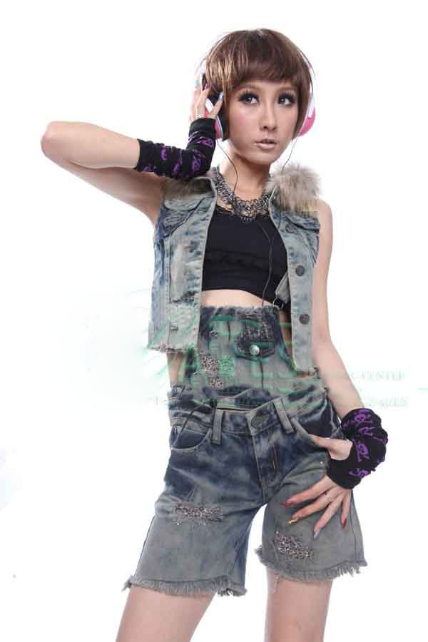 New Denim Slim Women's Never Fade 100% Cotton Shorts