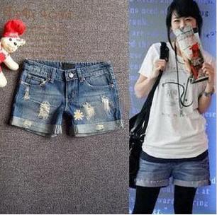 Women's 100% Cotton New Denim Stylish Windproof Shorts