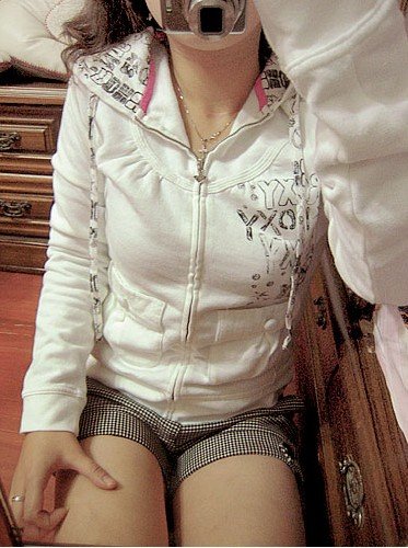 Women's Anti-Shrink Winter Cotton White Slim Hooded