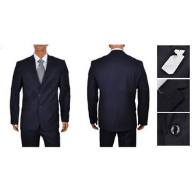 Spandex / Polyester With Two Buttons Black Groom Tuxedos