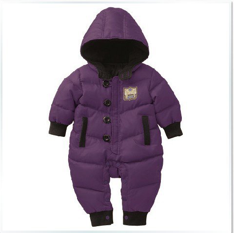 Baby Thick Cotton-padded Waterproof Fabrics Rompers