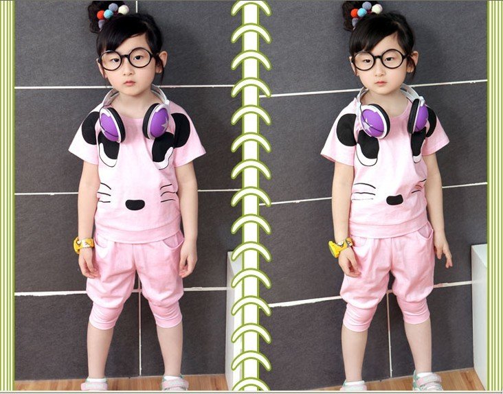 100% Cotton Baby Short-sleeved Breathe Freely Clothing Sets