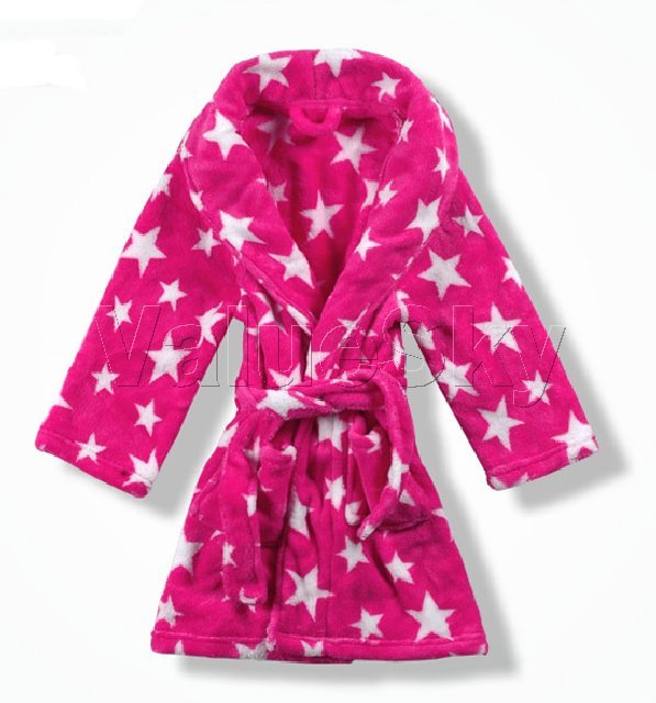Red With White Star On Long Sleeve Children Sleepwear