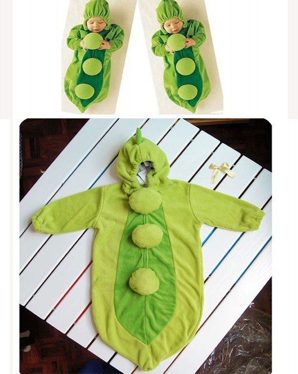 Long Sleeve Warm Winter Cotton / Polyester Baby Rompers