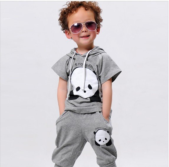 Baby Cartoon Panda Summer Sport T-Shirts