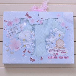 Baby 100% Cotton Knitted Primary Care Four Pieces Underwear