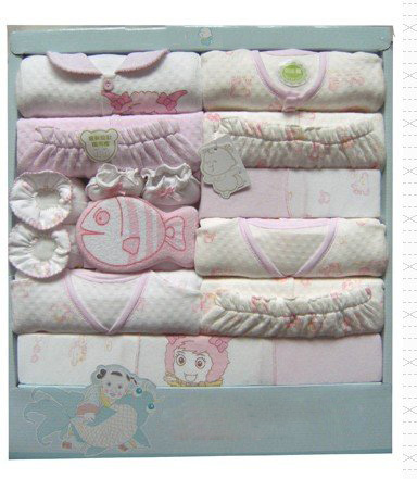 Baby Knitted Cotton Breathe Freely Three-piece Underwear