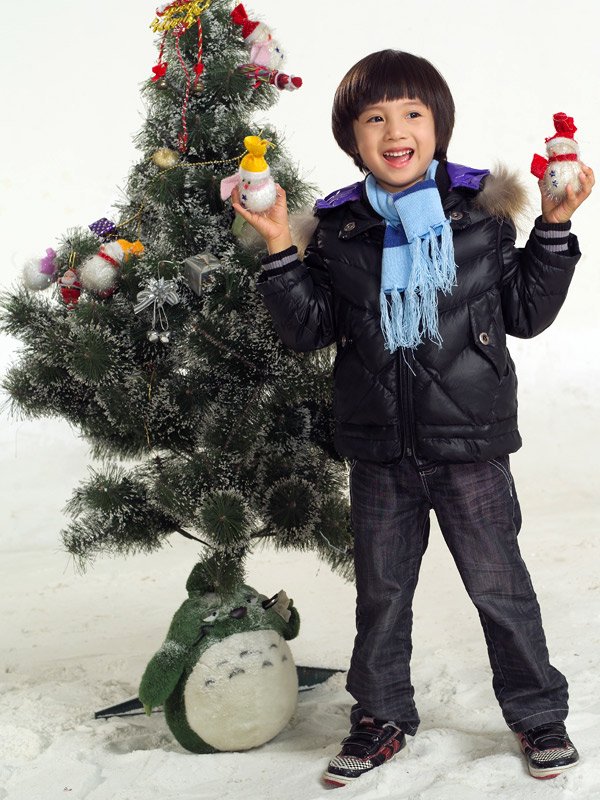 Duck Feather Black With Zipper Children's Jackets