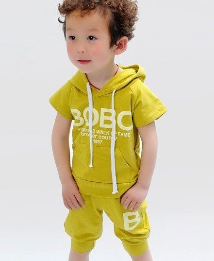 Baby 100% Cotton Summer Sport Short Sleeve Clothing Sets