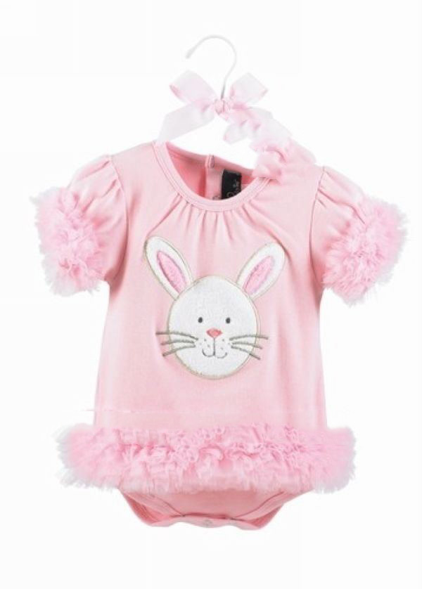 100% Cotton Lovely Rabbit Sweet Pink Baby Rompers