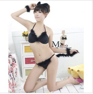 Black Triangle Sexy Lace Women's Underwear