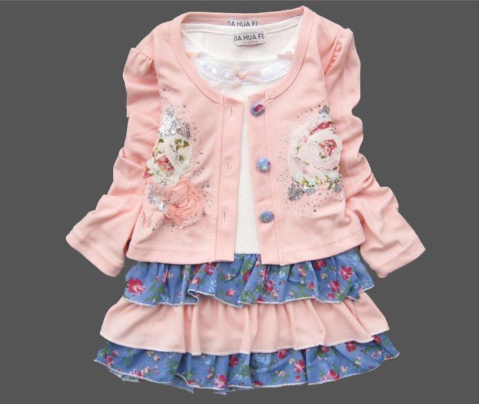 Baby Sweet Silk Flower Anti-Bacterial T-shirt