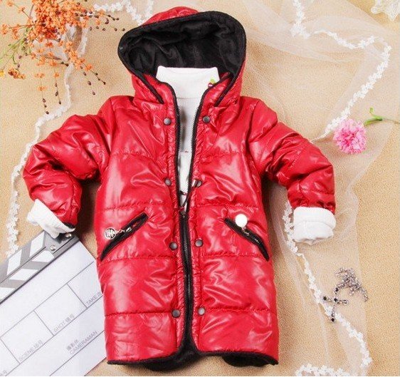 Red With Zipper Long Sleeve Baby Jackets & Coats