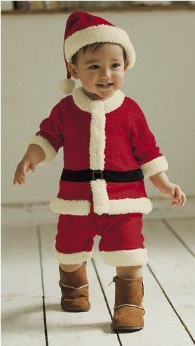 White & Red 100% Polyester Long Sleeve Baby Jackets & Coats
