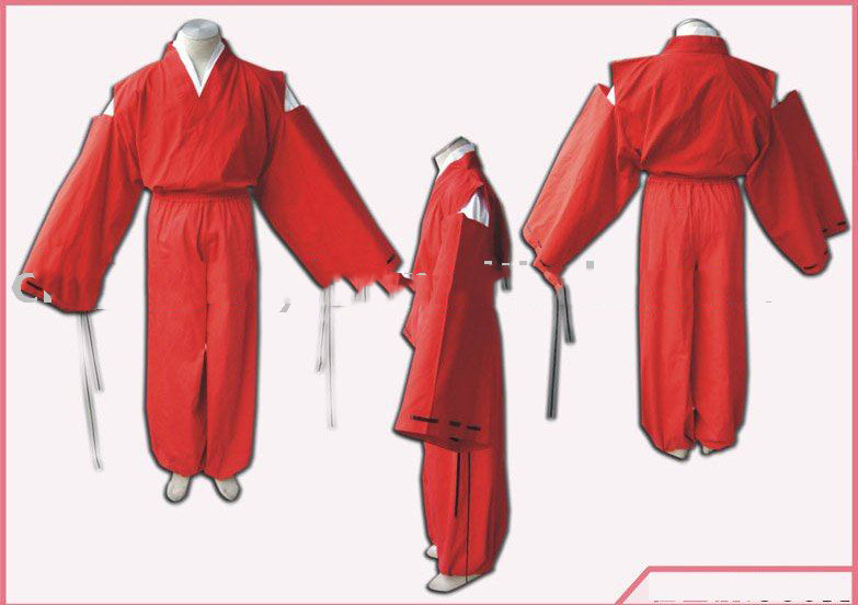 Red Long Sleeve Cotton & Spandex Sex Cosplay Costume