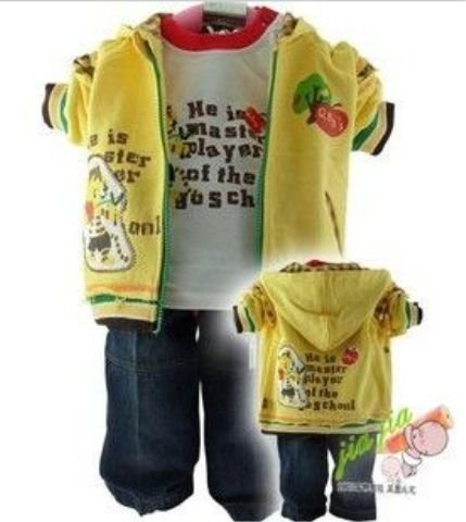 Yellow Long Sleeve With Zipper Baby Sweaters