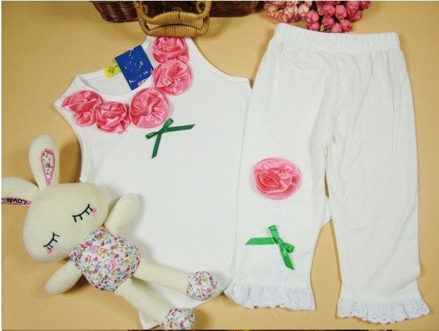 White 100% Cotton Short Sleeve Baby Skirts