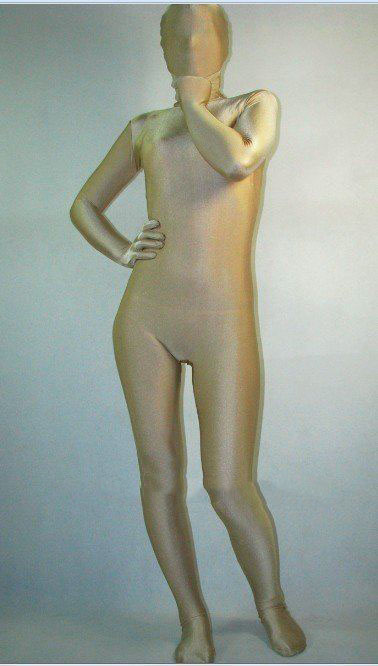 Ivory Spandax & Lycra Siamese Catsuit
