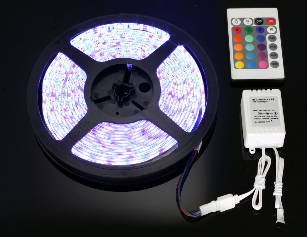 RGB LED Strip 300x SMD 5050 Waterproof with Remote Controller