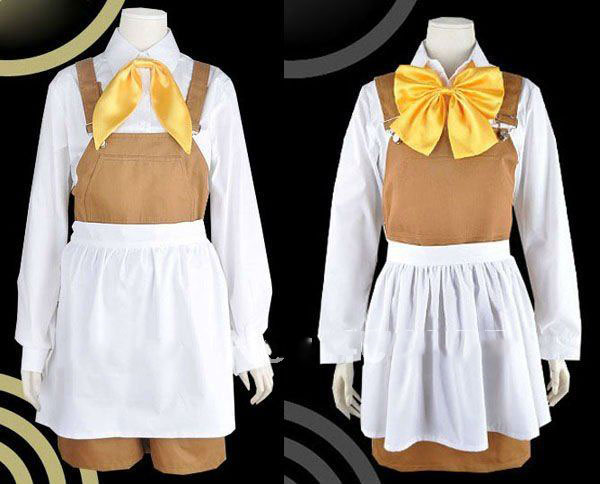 Long Sleeve With Bow Spaghetti Straps Anime Costumes