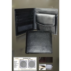 Black Leather Square Shape Card Holder