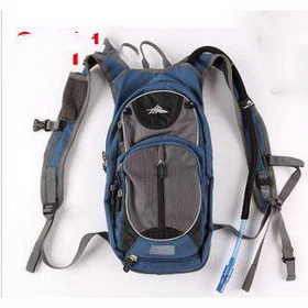 Blue & Gray With Zippers Shoulders Hydration Backpack