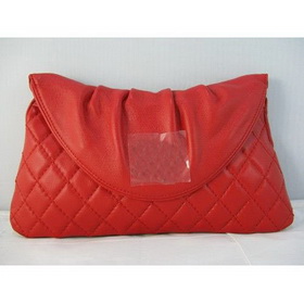 Red Real Leather Rectangular Shape Wallets