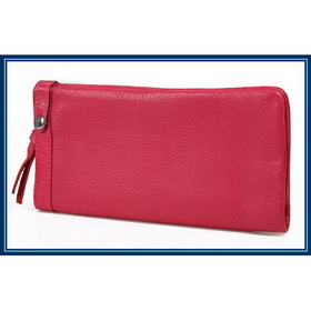 Ladies' OL Style Brand Zipper Leather Purse