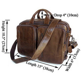 Brown With Zippers Many Pockets Laptop Backpacks