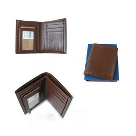 Brown Square Shape With Many Pockets Card Holder