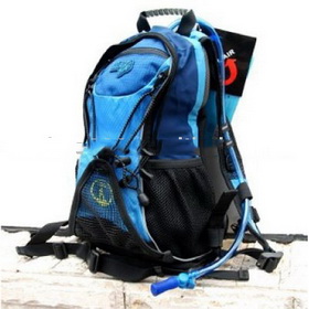 Blue Waterproof Nylon Hydration Backpack