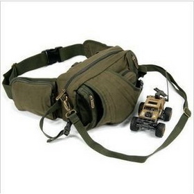 Cotton Canvas Zipper Belt Waist Pack Multifunctional Utility Bag