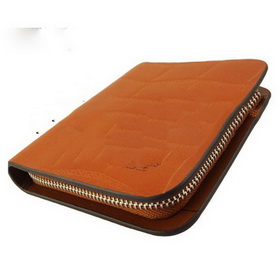 New Style Soft Smooth Genuine Leather Zipper Wallet
