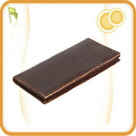 Men's Brown Soft Lovely Cartoon Genuine Leather Wallet