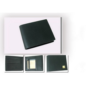 Leather Black With Many Pockets Card Holder
