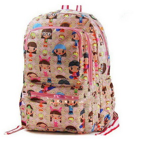 Students Zipper Broken Beautiful Cakes Backpack