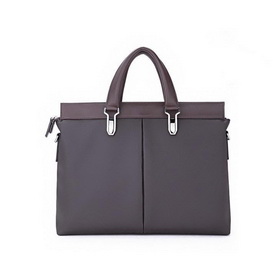 Dark Coffee Leather With Zipper Laptop Backpacks