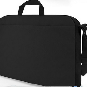 Black Nylon Rectangular Shape Laptop Backpacks