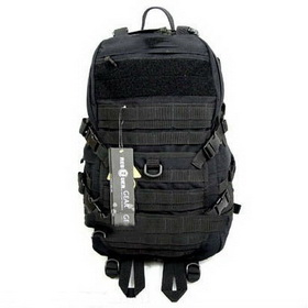 Black With Buttons Nylon Laptop Backpacks