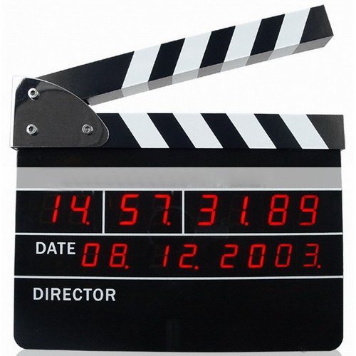 Plastic Black Date Display Table Clocks