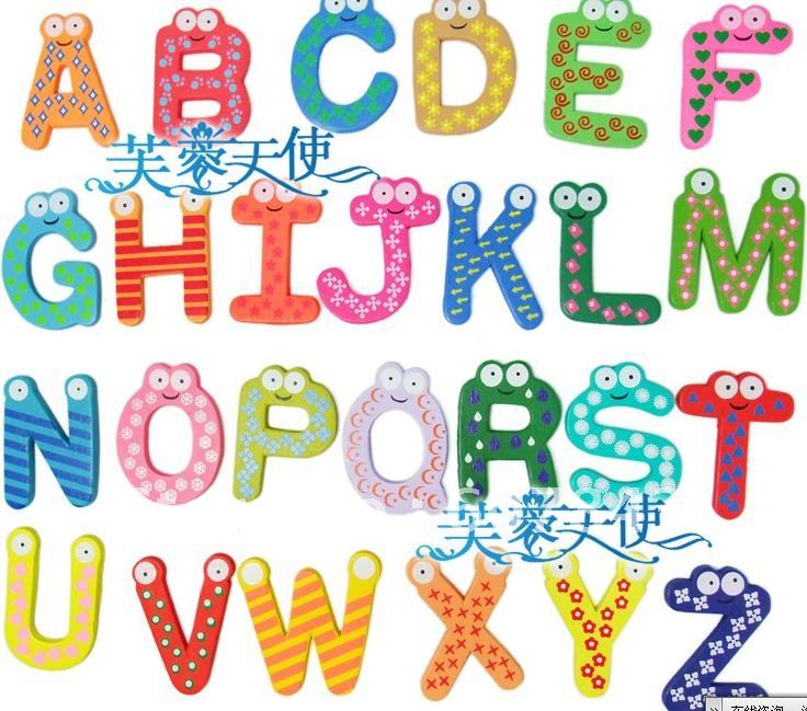 Non-toxic The English Letters Fridge Magnet