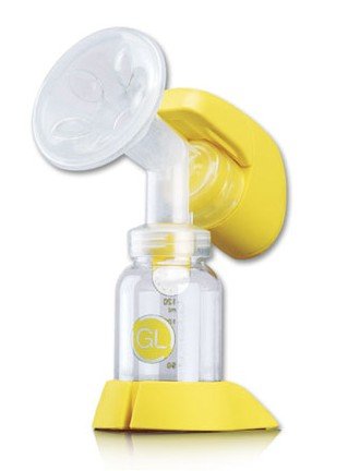 Full Range Adjustable White & Yellow Silicone Electric Breast Pump