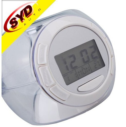 Silver With Buttons Digital Screen Clock